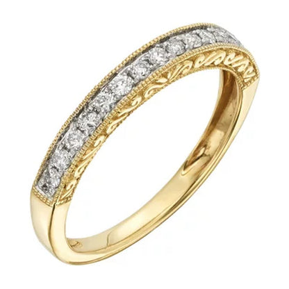 .25 CT. T.W. Vintage Diamond Ring in 14K Gold