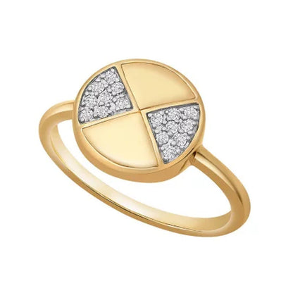 0.10 CT. T.W. Diamond Fashion Ring in 14K Gold (I, I1)