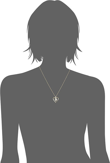 Diamond 3 Stone Pendant Necklace (1/4 Cttw), 18"