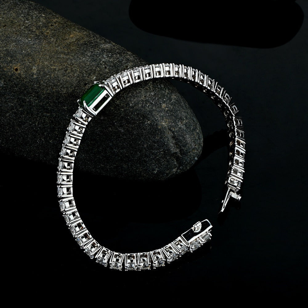 Full Diamond Heavy Emerald Cut Ring