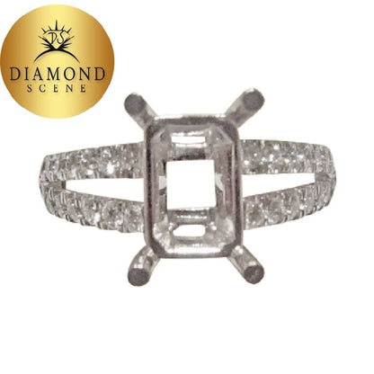 DIAMOND 36 STONE ROUND BRILLIANT SPLIT SETTING ENGAGEMENT SETTING RING DIAMOND