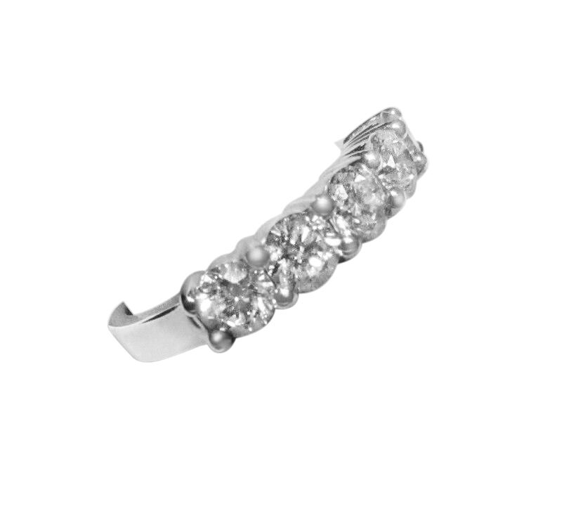 DIAMOND FIVE ROUND BRILLIANT SHAPE TOP SET BAND DIAMOND ANNIVERSARY BAND DIAMOND