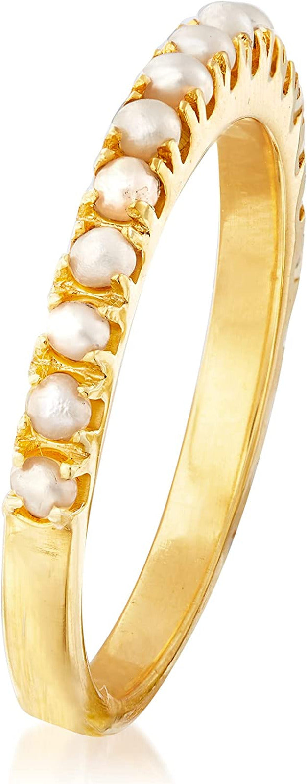 2Mm Cultured Pearl Ring in Silver