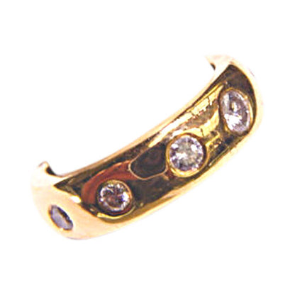 1.00 CT 10 STONE MULTI SIZE DIAMOND BEZEL SET IN-BETWEEN