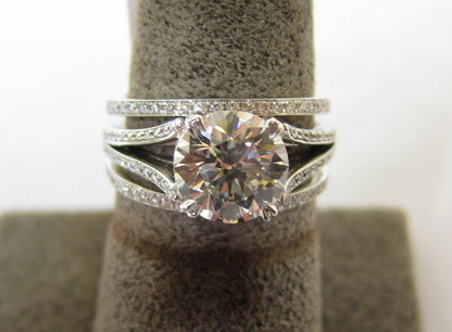 GIA CERTIFIED H COLOR GRADE VS2 CLARITY GRADE ROUND BRILLIANT DANIEL K DESIGNER