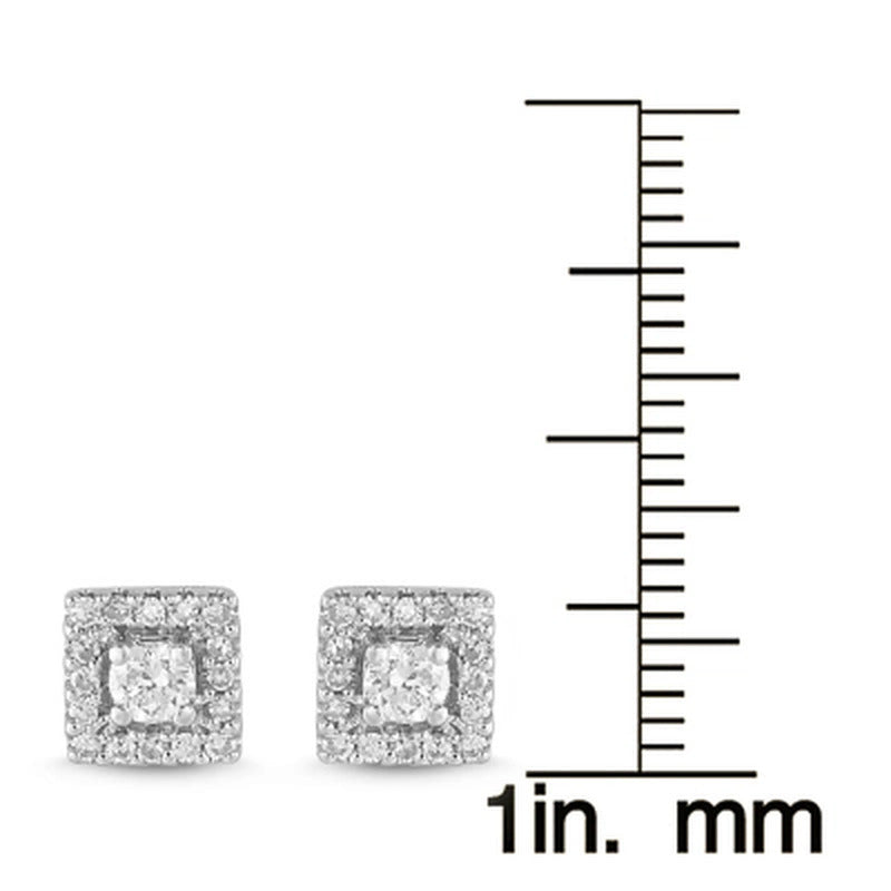 0.25 CT. T.W. Diamond Stud Earrings in 14K White Gold