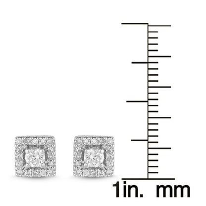 0.25 CT. T.W. Diamond Stud Earrings in 14K White Gold