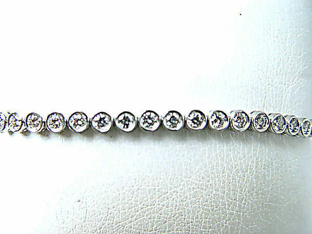 DIAMOND 38 ROUND BR SHAPE BEZEL SET BRACELET DIAMOND TENNIS BRACELET DIAMOND SET