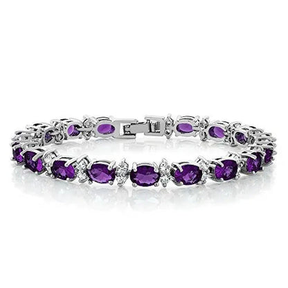 Gem Stone King 925 Sterling Silver Gorgeous Oval and round Sparkling Cubic Zirco