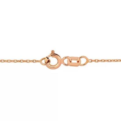 0.11 CT. T.W. Diamond Star Necklace in 18K Rose Gold