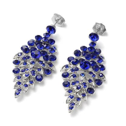 Shop LC Crystal Earrings Statement Bib Necklace Promise Stylish Elegant Fashion