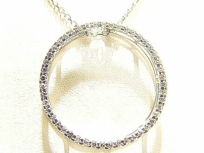 .70 CT G COLOR VS1 CLARITY DIAMOND CIRCLE PENDANT INCLUDED 16 INCH CHAIN 18 K