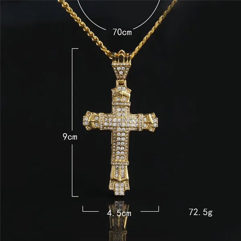 Tide Men'S 2018 Fashion Jewelry 24K Gold 925 Silver DIAMOND Pendant Stainless St
