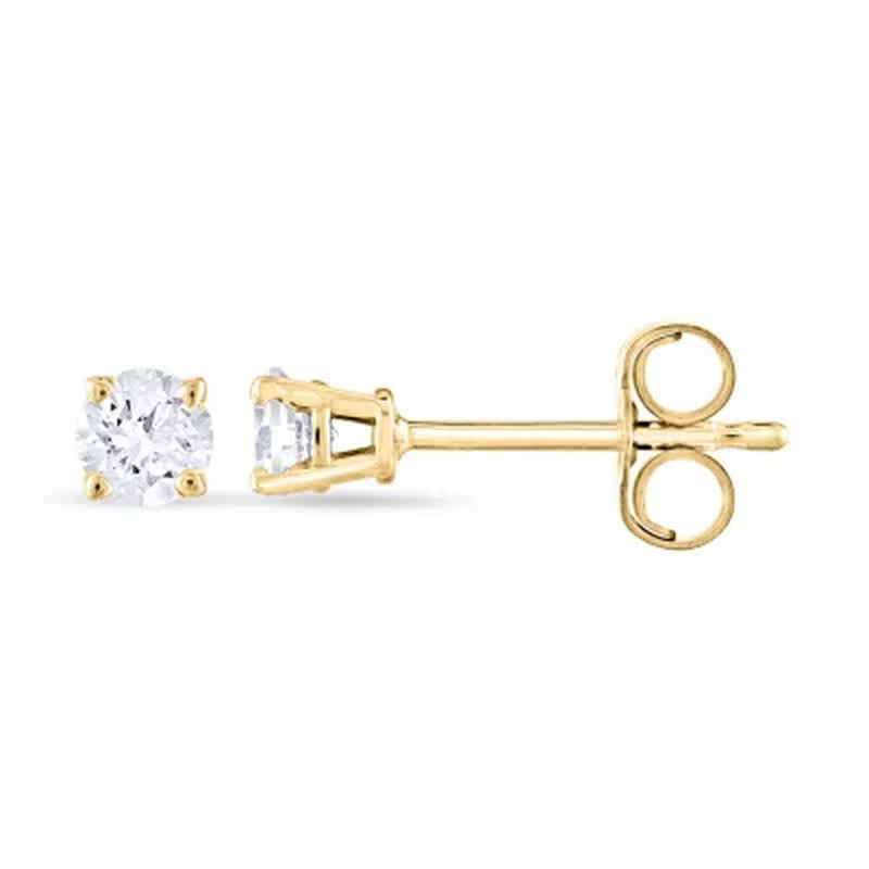 0.23 CT. T.W. round Diamond Stud Earrings in 14K Gold (H-I, SI2)