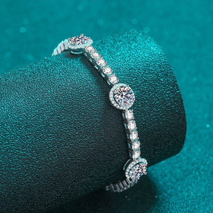 8.3-9.1Ct 100% Real Moissanite Tennis Bracelets for Women Luxury Quality
