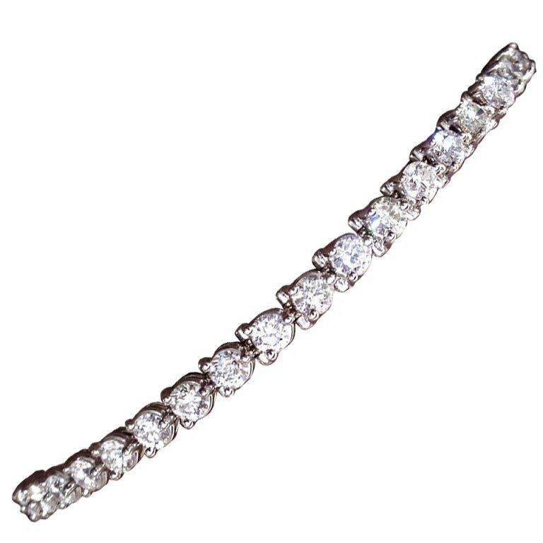 DIAMOND ROUND BRILLIANT 3 PRONG SET TENNIS BRACELET