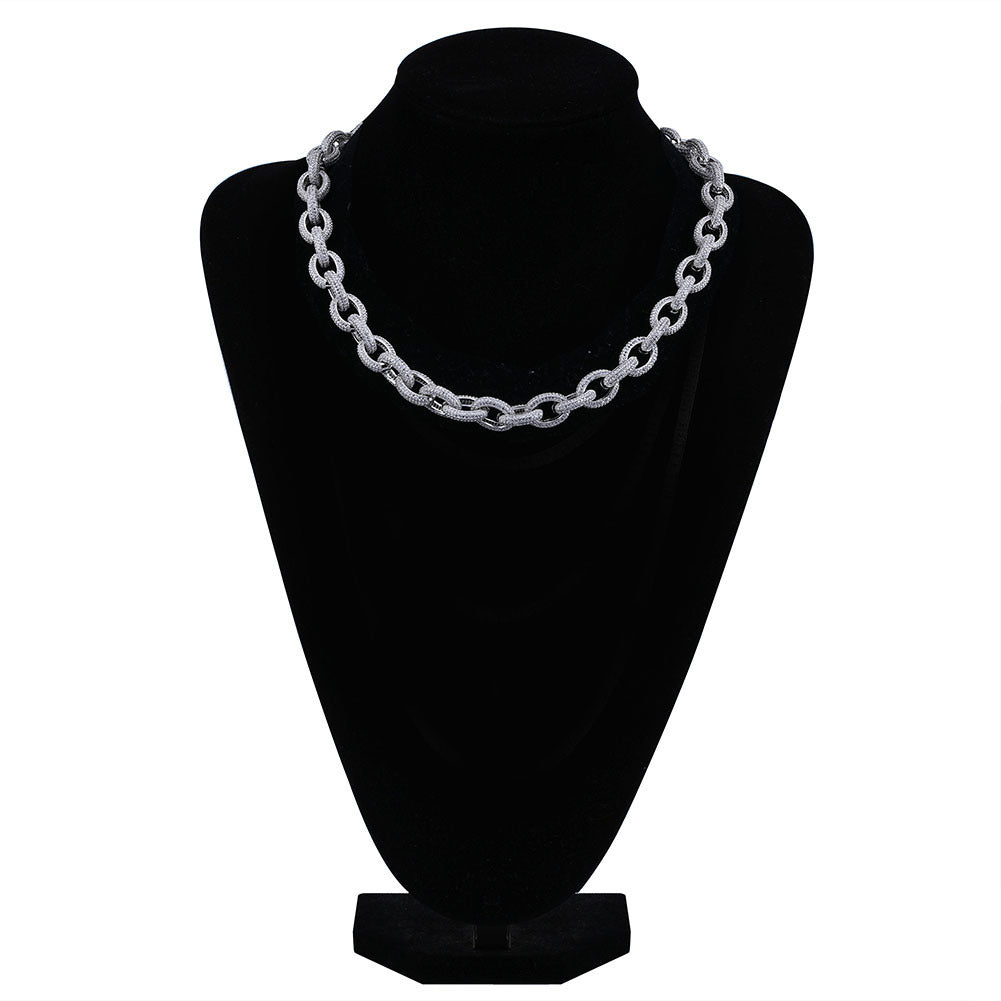 Men'S Oval Twist Large Button Bracelet