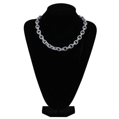Men'S Oval Twist Large Button Bracelet
