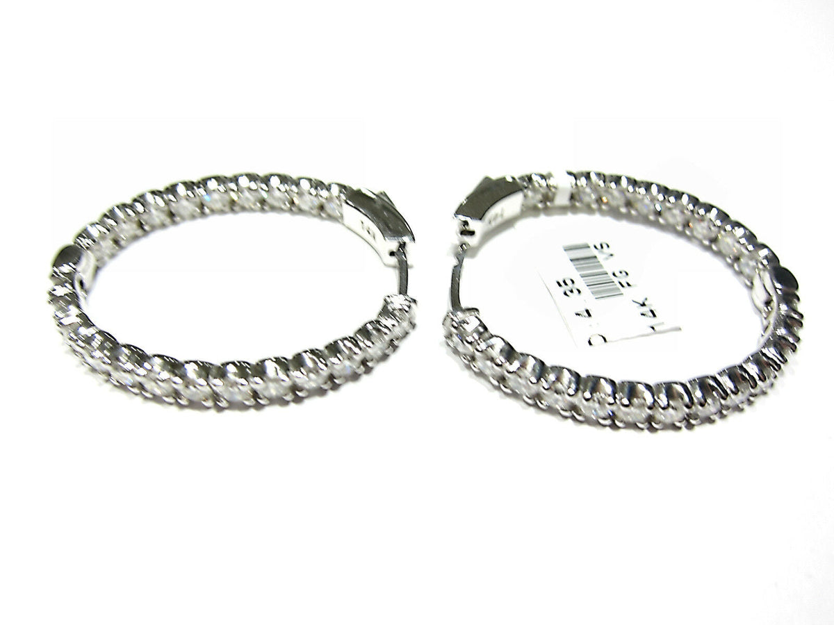 DIAMOND OVALISH STYLE ROUND BRILLIANT INSIDE OUTSIDE SET DIAMOND