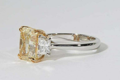 GIA Certified Fancy Yellow Diamond Engagement Ring