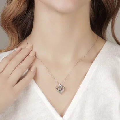 0.10 CT. T.W. Diamond Heart Pendant Necklace (I, I1, IGI Appraisal Value: $135)