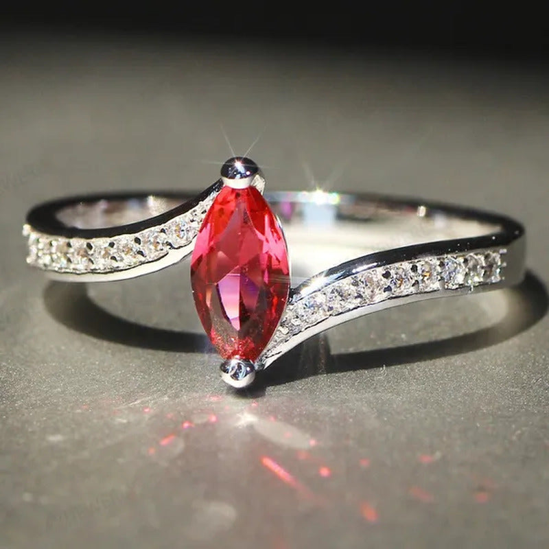 Eye 925 Silver Anniversary Statement Multilayer Crown Eye Ring Natural Gemstones