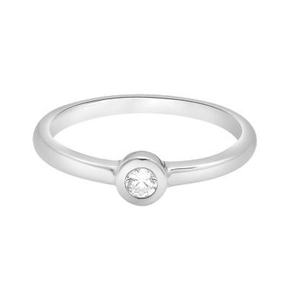 0.10 CT. T.W. Diamond Single Stone Ring in 14K Gold (I, I1)