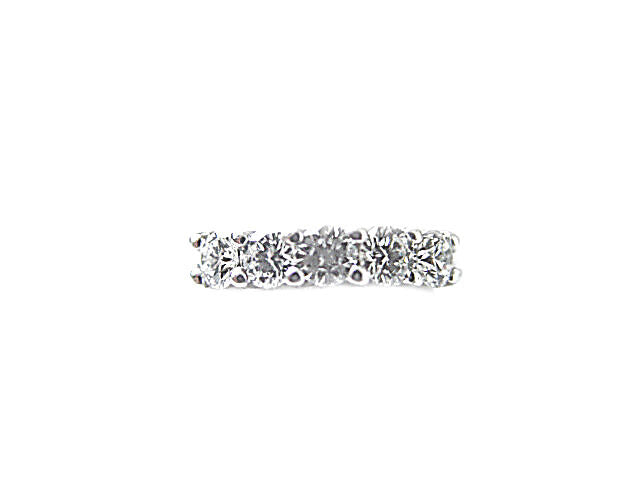 DIAMOND 5 ROUND BR SHAPE U BASKET STYLE DIAMOND BAND COMMON PRONG SET DIAMOND