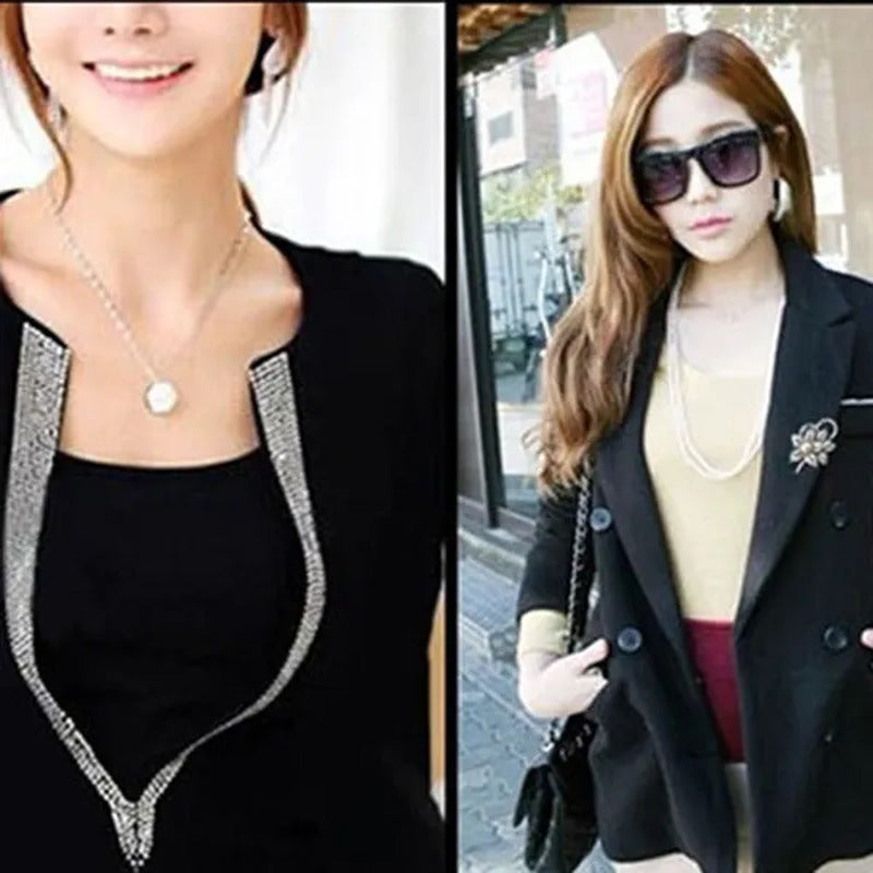 Retro Style Bright Crystal Imitation Pearl Big Bow Brooch for Women Wedding Acce