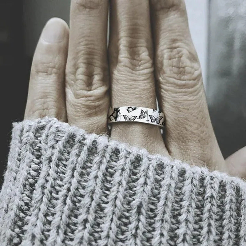 New 925 Sterling Silver Jewelry Ring Creativebutterfly Wedding Band Design Women