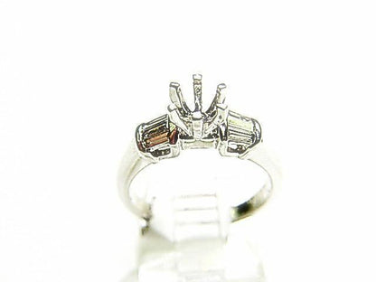 DIAMOND 6 TAPERED BAGUETTE SETTING 6 PRONG FOR A 6.70MM DIAMOND
