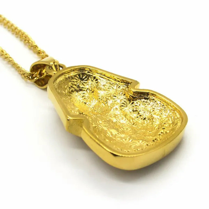 Mens Egyptian Pharaoh Necklace Gold Diamond Stainless Steel Chain Hip Hop