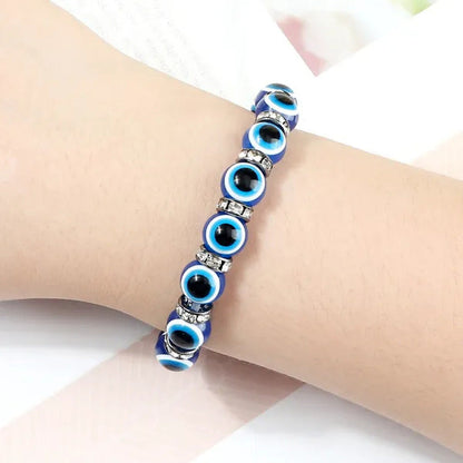 New Fashion Crystal Turkish Lucky Evil Eye Bracelets Blue Evil Eye Bead Bracelet