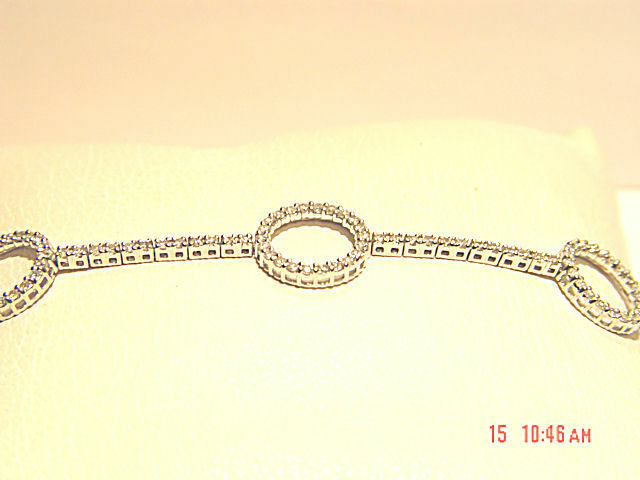 DIAMOND ROUND BRILLIANT SHAPE CIRCLE LINE DIAMOND BRACELET