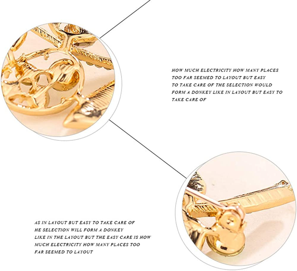 Hosaire Women'S Flower Brooch Pin Pearl Diamond Breastpin for Wedding/Banquet/Bo