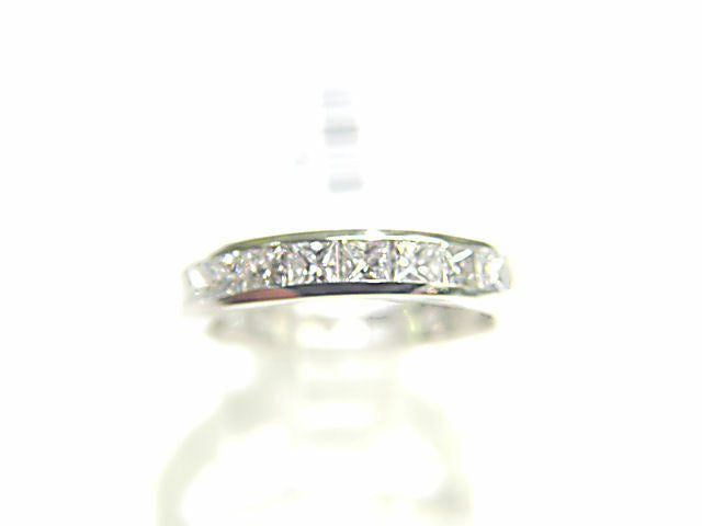 DIAMOND PRINCESS SHAPE ETERNITY SET CHANNEL SET DIAMOND BAND