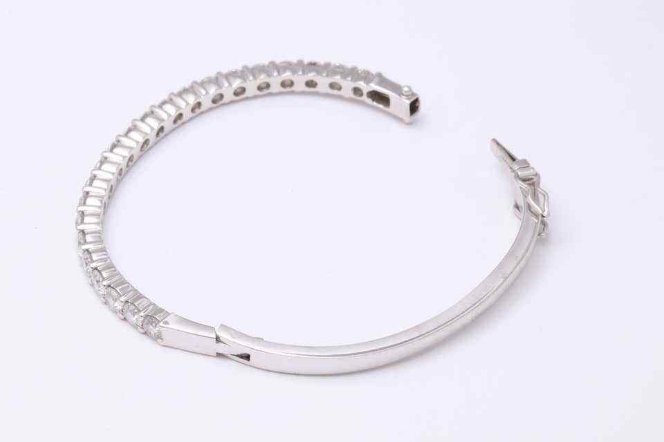 Diamond Bangle for 6 inch wrist