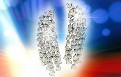 DIAMOND EARRING PEAR AND ROUND BRILLIANT SHAPE EARRING