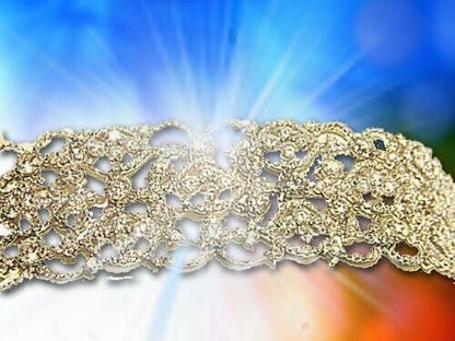 DIAMOND ROUND BRILLIANT SHAPE SET ALL THE WAY STRAIGHT DIAMONDS SET IN BRACELET