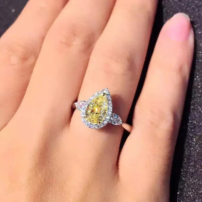 Luxury Natural Gemstones Topaz Sapphire Birthstone 925 Sterling Silver Bride Wed