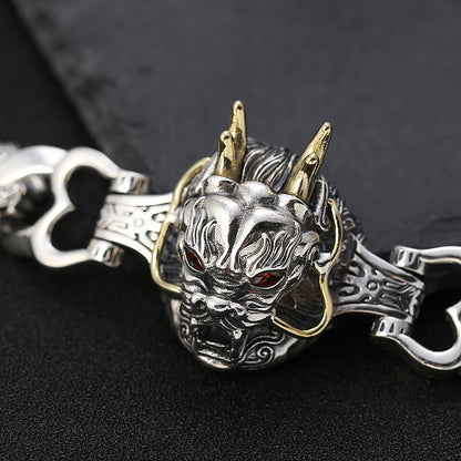 S925 Sterling Silver Creative Temperament Leading Men'S Bracelet