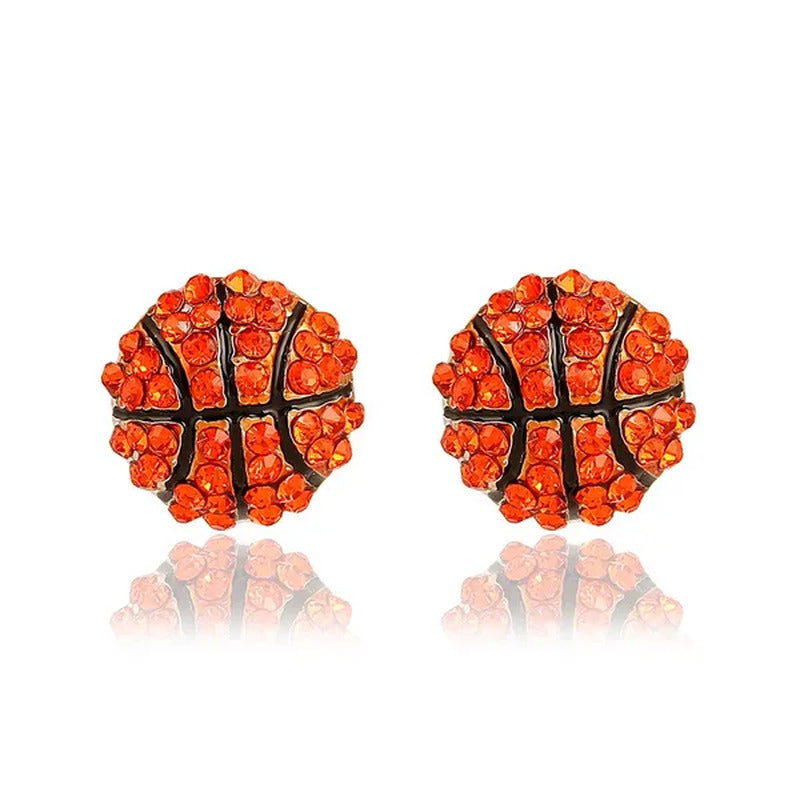 Sports Theme Diamond Zinc Alloy Earrings / Drop Earrings / Necklace