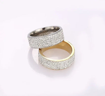 Vojo Hot Sale White Sapphire Diamond Wedding Band Rings Engagement Anniversary P