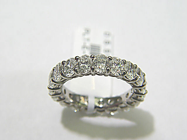 DIAMOND 19 OVAL BRILLIANT DIAMOND ETERNITY BAND ANNIVERSARY BAND DIAMOND BAND