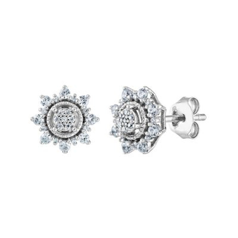 0.33 CT. T.W. Composite Diamond Earrings in 14K Gold