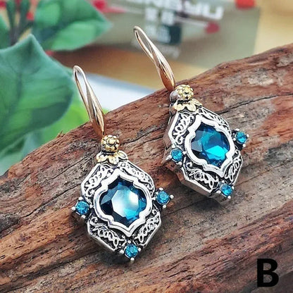 Exquisite Sapphire Earrings Zircon Earrings Dangle Earrings Drop Earrings Diamon