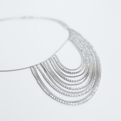 Diamond Shawl Necklace Exaggerated Women