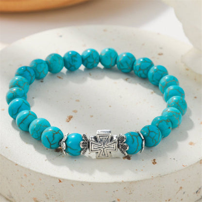 Red Bracelet for Protection Beaded Women'S Bracelet Set Boho Ethnic Vintage Turq
