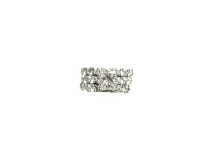 CERTIFIED DIAMOND PRINCESS CENTER SIDE 2 MATCH BAND ROUND BRILLIANT ENGAGEMENT