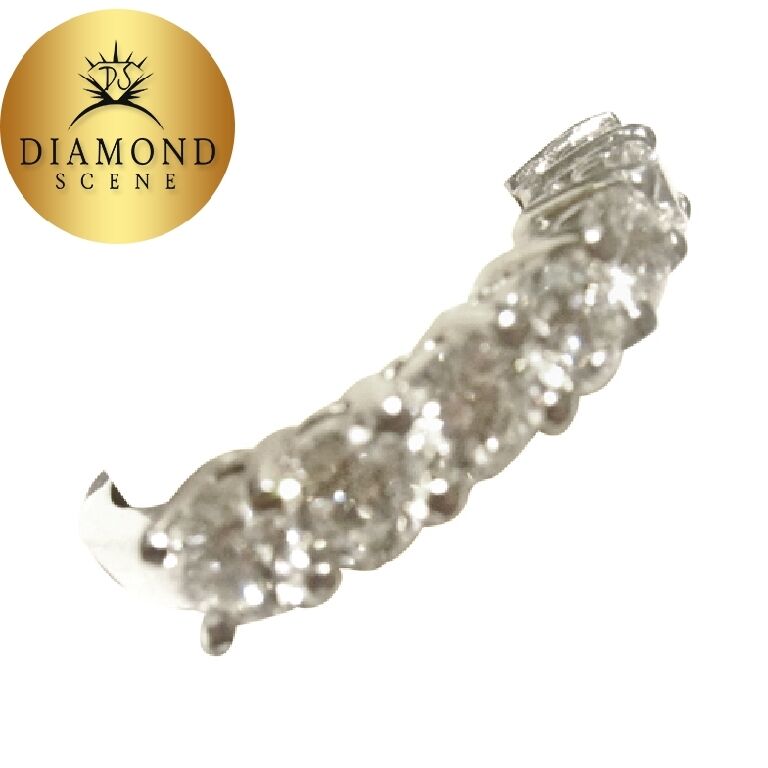 DIAMOND SEVEN ROUND BRILLIANT COMMON PRONG SET DIAMOND BAND